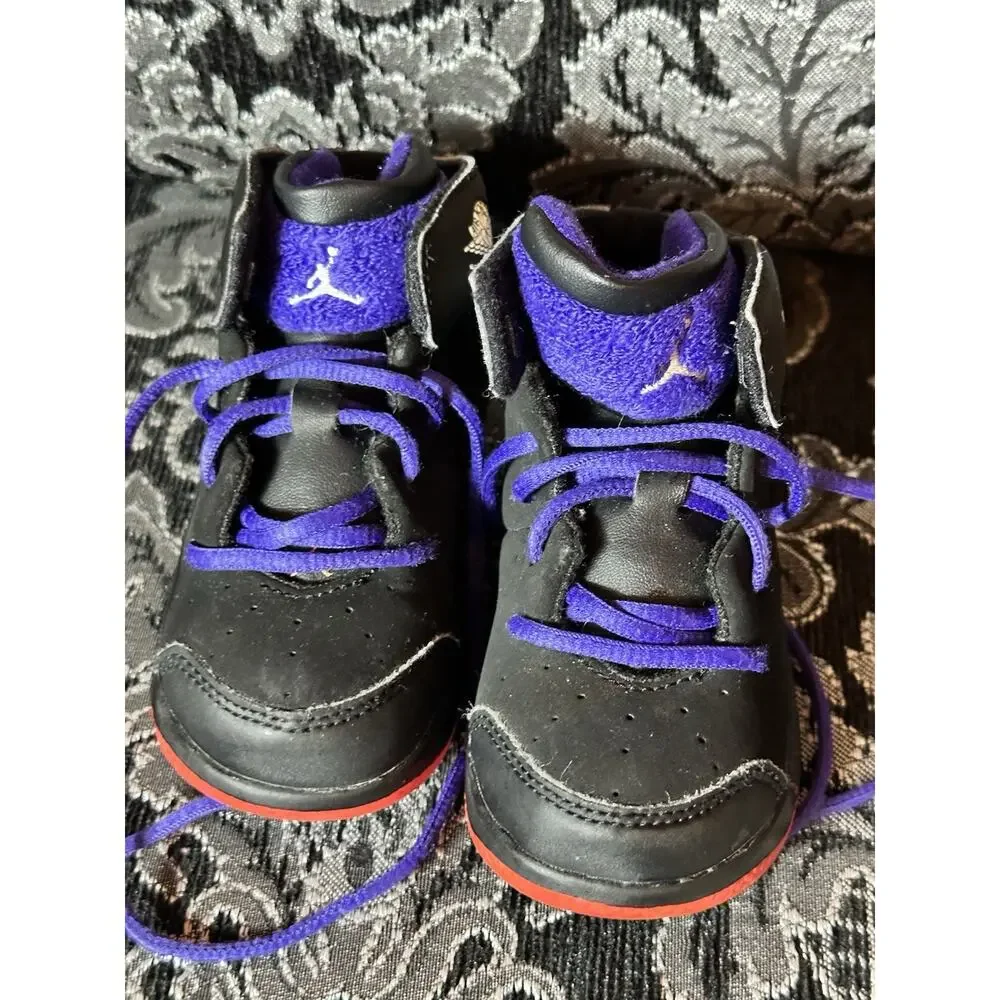 Baby Toddler Shoes Jordan Carmelos Raptor Melo Concord Black Purple Red 7C Great